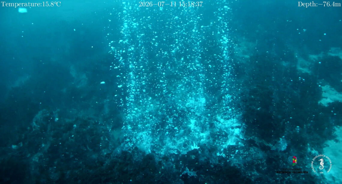 Hydrothermal emissions on the seabed off Panarea
